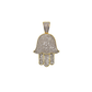 14k Gold Hamsa Hand 0.90 CT
