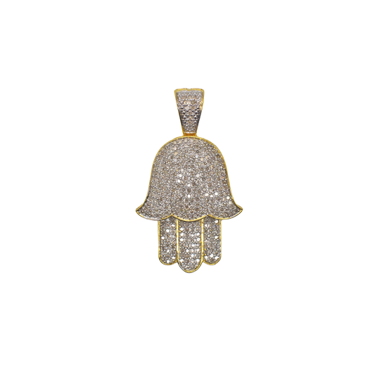 14k Gold Hamsa Hand 0.90 CT