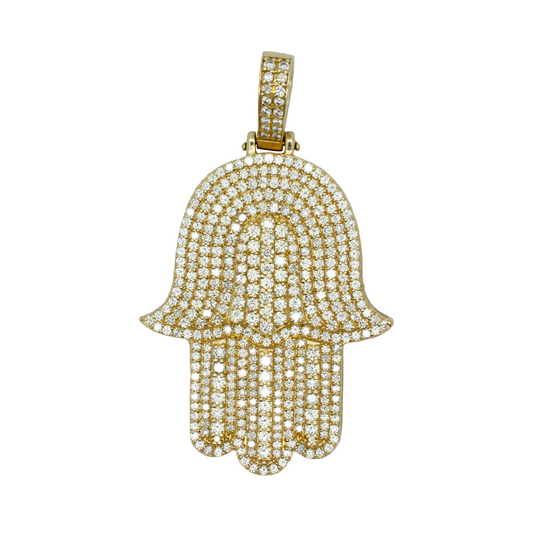 14k Gold Hamsa Hand 14.2ct