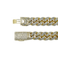 10k Solid Diamond Cuban Bracelet 12mm 5.86ct